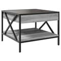 Miniatyrbillede 9 af 11: vidaXL sofabord med Infinity LED-lys 50x50x38 cm grå sonoma-eg