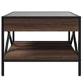 Miniatyrbillede 7 af 11: vidaXL sofabord med Infinity LED-lys 50x50x38 cm brun egetræsfarve