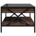 Miniatyrbillede 8 af 11: vidaXL sofabord med Infinity LED-lys 50x50x38 cm brun egetræsfarve