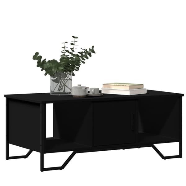 vidaXL Sohvapöytä musta 100x51x40 cm tekninen puu
