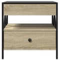 Miniatyrbillede 7 af 11: vidaXL sofabord med Infinity LED-lys 50x50x51 cm sonoma-eg