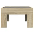 Miniatyrbillede 7 af 11: vidaXL sofabord med Infinity LED-lys 50x50x30 cm sonoma-eg