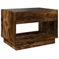 Miniatyrbillede 9 af 11: vidaXL sofabord med Infinity LED-lys 70x50x50 cm røget egetræsfarve