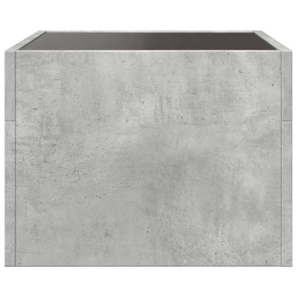 vidaXL Sohvapöytä Infinity LED-valoilla betonin harmaa 40x40x30 cm