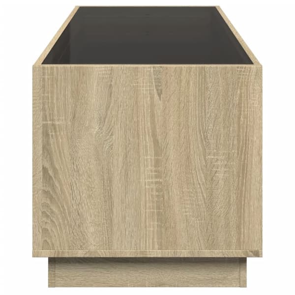 vidaXL Salongbord med Infinity LED sonoma eik 90x50x50 cm