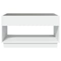 Miniatyrbild 7 av 11: vidaXL Soffbord med Infinity LEDs vit 90x50x50 cm