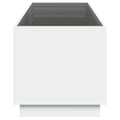 Miniatyrbild 8 av 11: vidaXL Soffbord med Infinity LEDs vit 90x50x50 cm