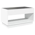 Miniatyrbild 9 av 11: vidaXL Soffbord med Infinity LEDs vit 90x50x50 cm