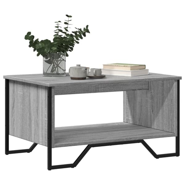 vidaXL Salongbord grå sonoma 75x51x40 cm konstruert tre