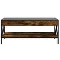 Miniatyrbillede 7 af 11: vidaXL sofabord med Infinity LED-lys 90x50x38 cm røget egetræsfarve