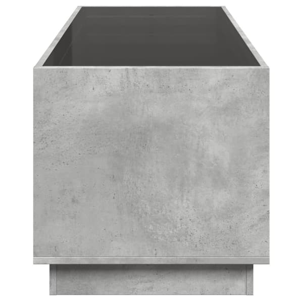 vidaXL sofabord med Infinity LED-lys 90x50x50 cm betongrå