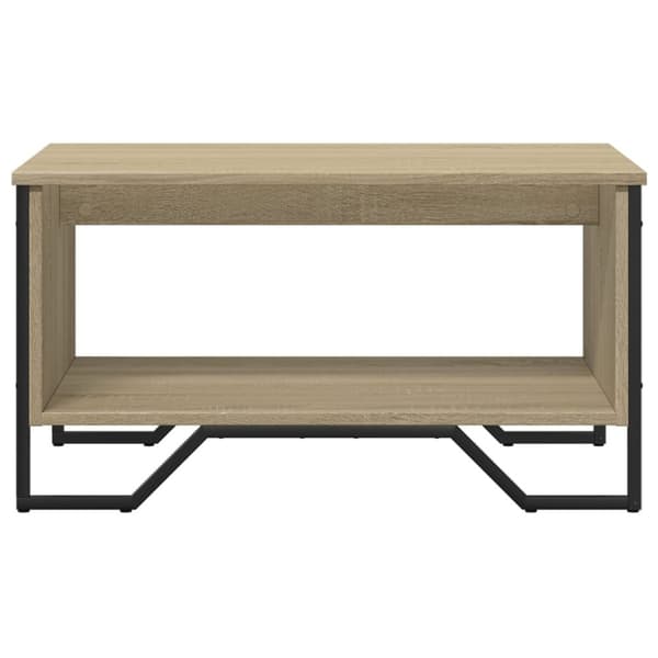 vidaXL Soffbord sonoma-ek 75x51x40 cm konstruerat trä