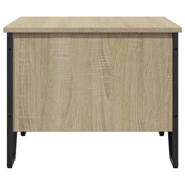 vidaXL Soffbord sonoma-ek 75x51x40 cm konstruerat trä