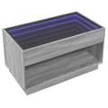 Miniatyrbilde 6 av 11: vidaXL Salongbord med Infinity LED grå sonoma 90x50x50 cm