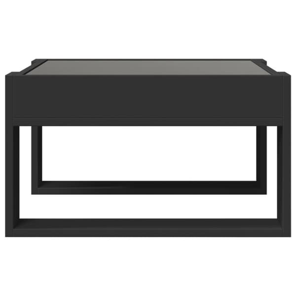 vidaXL Salongbord med Infinity LED svart 50x53x30 cm