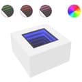 Miniatyrbilde 3 av 11: vidaXL Salongbord med LED hvit 60x60x40 cm konstruert tre