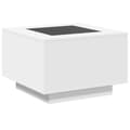 Miniatyrbilde 9 av 11: vidaXL Salongbord med LED hvit 60x60x40 cm konstruert tre