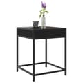Miniatyrbillede 6 af 11: vidaXL sofabord med Infinity LED-lys 40x40x51 cm sort