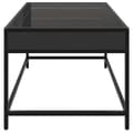 Miniatyrbillede 8 af 11: vidaXL sofabord med Infinity LED-lys 70x50x41 cm sort