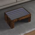 Miniatyrbillede 2 af 11: vidaXL sofabord med Infinity LED-lys 70x50x30 cm røget egetræsfarve