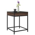 Miniatyrbillede 6 af 11: vidaXL sofabord med Infinity LED-lys 40x40x51 cm brun egetræsfarve