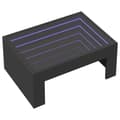 Miniatyrbillede 4 af 11: vidaXL sofabord med Infinity LED-lys 70x50x30 cm sort