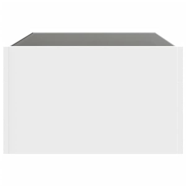 vidaXL sohvapöytä Infinity LED-valoilla valkoinen 70x50x30 cm