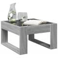 Miniatyrbillede 6 af 11: vidaXL sofabord med Infinity LED-lys 50x53x30 cm grå sonoma-eg