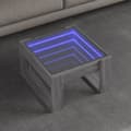 Miniatyrbillede 2 af 11: vidaXL sofabord med Infinity LED-lys 50x53x30 cm grå sonoma-eg