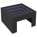 Miniatyrbillede 4 af 11: vidaXL sofabord med Infinity LED-lys 50x50x30 cm sort
