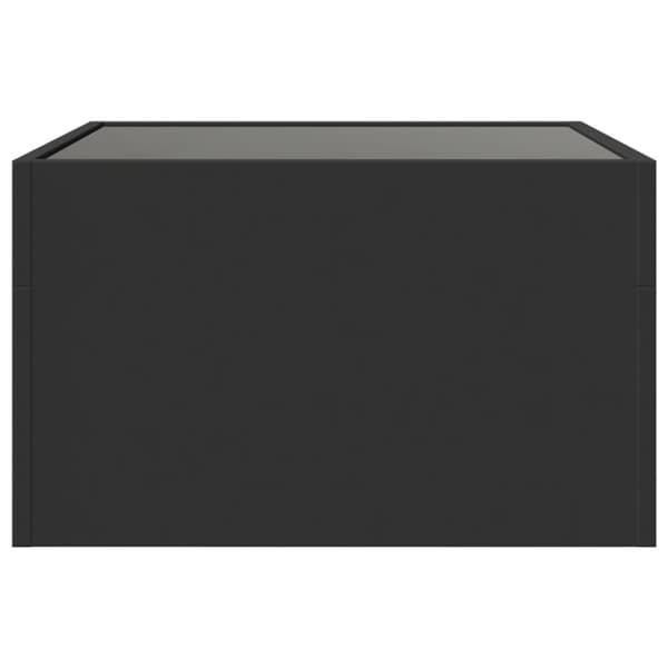vidaXL sofabord med Infinity LED-lys 50x50x30 cm sort