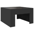 Miniatyrbillede 9 af 11: vidaXL sofabord med Infinity LED-lys 50x50x30 cm sort