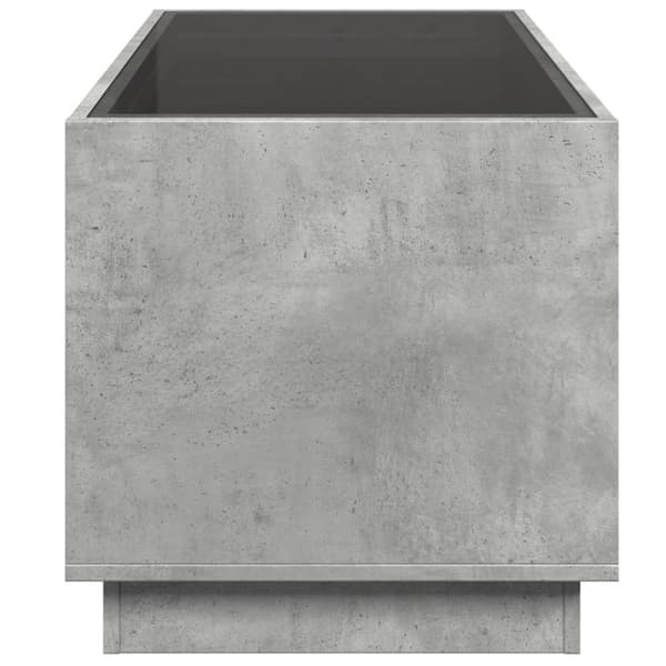 vidaXL sohvapöytä Infinity LED-valoilla betonin harmaa 70x50x50 cm