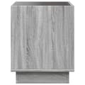 Miniatyrbillede 8 af 11: vidaXL sofabord med Infinity LED-lys 40x40x50 cm grå sonoma-eg