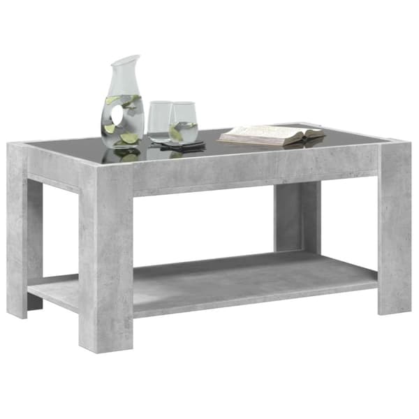 vidaXL Salongbord betonggrå 93x53x45 cm konstruert tre