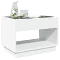 Miniatyrbilde 5 av 11: vidaXL Salongbord med Infinity LED hvit 70x50x50 cm