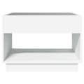 Miniatyrbilde 7 av 11: vidaXL Salongbord med Infinity LED hvit 70x50x50 cm