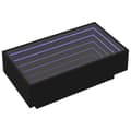 Miniatyrbilde 4 av 11: vidaXL Salongbord med LED svart 90x50x30 cm konstruert tre