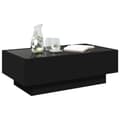 Miniatyrbilde 6 av 11: vidaXL Salongbord med LED svart 90x50x30 cm konstruert tre