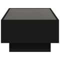 Miniatyrbilde 8 av 11: vidaXL Salongbord med LED svart 90x50x30 cm konstruert tre
