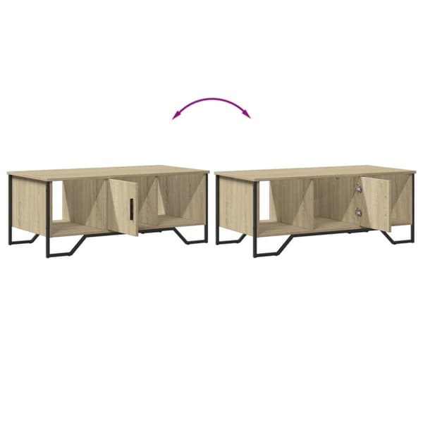 vidaXL Salongbord sonoma eik 100x51x40 cm konstruert tre