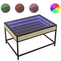 Miniatyrbilde 3 av 11: vidaXL Salongbord med Infinity LED sonoma eik 70x50x41 cm