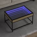 Miniatyrbilde 2 av 11: vidaXL Salongbord med Infinity LED sonoma eik 70x50x41 cm