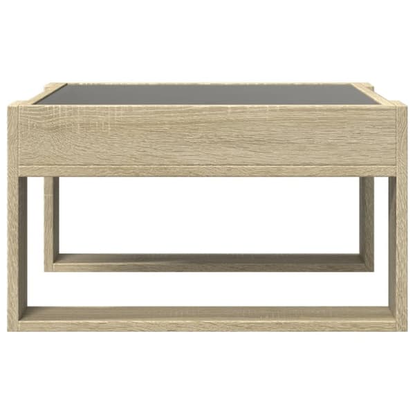 vidaXL Salongbord med Infinity LED sonoma eik 50x53x30 cm