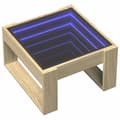Miniatyrbillede 4 af 11: vidaXL sofabord med Infinity LED-lys 50x53x30 cm sonoma-eg