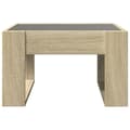 Miniatyrbillede 8 af 11: vidaXL sofabord med Infinity LED-lys 50x53x30 cm sonoma-eg