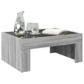 Miniatyrbillede 6 af 11: vidaXL sofabord med Infinity LED-lys 70x50x30 cm grå sonoma-eg