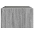Miniatyrbillede 8 af 11: vidaXL sofabord med Infinity LED-lys 70x50x30 cm grå sonoma-eg