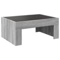 Miniatyrbillede 9 af 11: vidaXL sofabord med Infinity LED-lys 70x50x30 cm grå sonoma-eg