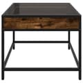 Miniatyrbillede 8 af 11: vidaXL sofabord med Infinity LED-lys 50x50x41 cm røget egetræsfarve